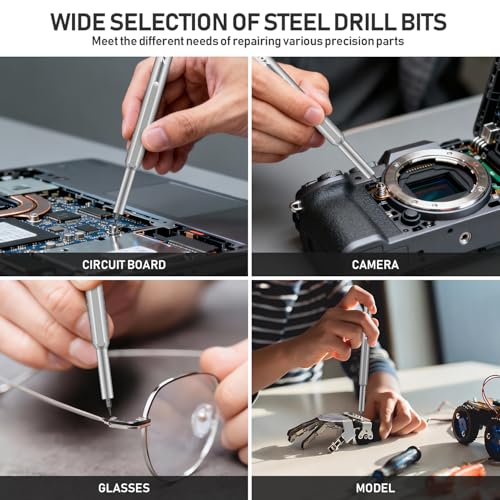 71-in-1 Precision Screwdriver Set with Pop-up Aluminum Alloy Case （Silver） - size: 71 IN 1 silver white