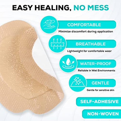 MedVance Silicone Foam Adhesive Dressing, 7"x7" Sacral, Box of 5