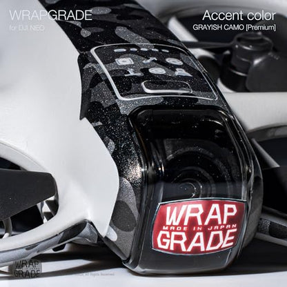 Wrapgrade for DJI NEO Accent Color Sticker (Grayish CAMO) - color: Grayish Camo