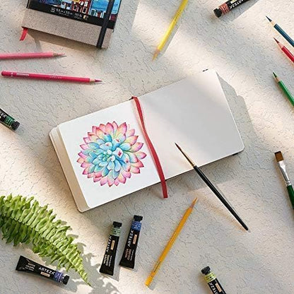 ARTEZA Watercolor Journals, 5.5 x 5.5 in, 3 Pack, 88 Pages Each - color: Gray, size: 3 Pack