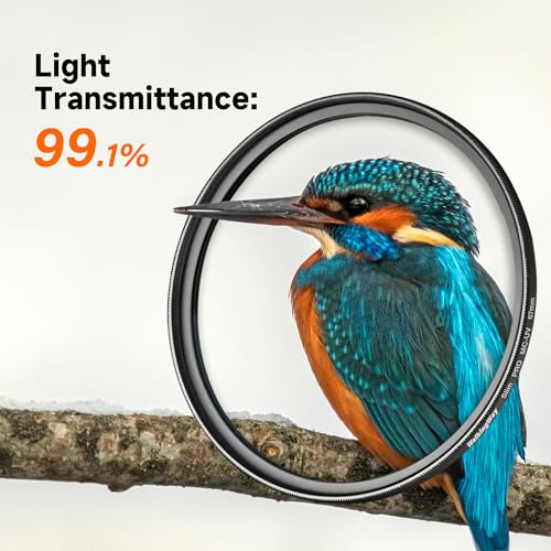 Walking Way 72MM MC UV Lens Protection Filter/Slim UV Lens Filter/HD Optical Glass Aluminum Alloy Made 28 Layer Nano-Coatings Camera Ultraviolet Filter/Water Repellent/Scratch Resistant - size: 72MM