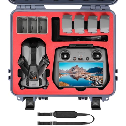 FPVtosky Hard Case for DJI Mini 5 Pro/Fly More Combo/Plus, Waterproof Carrying Case for Mavic Mini5 Pro RC 2 Accessories, Gray[ CASE ONLY ] - color: Gray