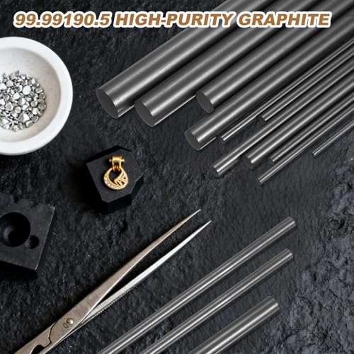 PATIKIL Graphite Stir Rod, 0.16" Diameter 7.5" Length Stirring Rod Graphite Sticks for Graphite Crucible Ingot Melting Casting, Pack of 1 - size: 0.16" Diameter 7.5" Length