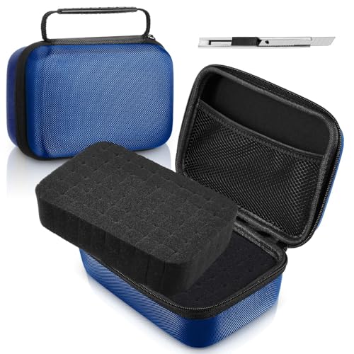 Relaxweex Hard Case with Foam, 7.8 X 6.3 X 3.5 Inch, Blue - color: Blue, size: 7.8 x 6.3 x 3.5 inch