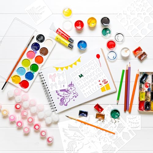 48PCS Stencils for Kids, Stencils for Painting Crafts