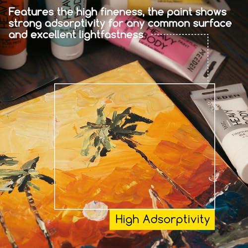 MEEDEN Titanium White Acrylic Paint: 100ml/3.38oz, 2 Pack - color: Titanium White, size: 2 Tubes