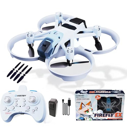 HISINGY Firefly EX Combo Toy Drones for Kids with Replacement Blade Propellers(4pcs),Drone with Altitude Hold, 360°Flip,Tiny Drone for Kids 8-12