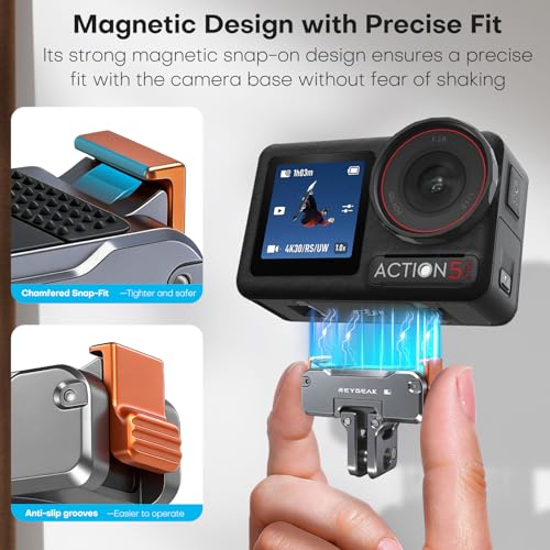 REYGEAK 360° Magnetic Quick Release Mount for DJI Osmo 360 Action 5 pro/4/3 - color: for Osmo 360 /Action 5 pro/4/3