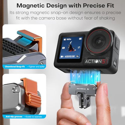 REYGEAK 360° Magnetic Quick Release Mount for DJI Osmo 360 Action 5 pro/4/3 - color: for Osmo 360 /Action 5 pro/4/3