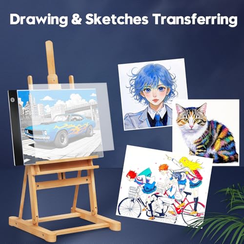 Guiseapue A4 Diamond Art Light Board, Ultra-Thin Light Pad for Painting