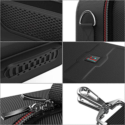 HEYSTOP Switch Accessories Bundle 12 in 1 Compatible with Nintendo Switch, Gift Kit with Carrying Case, Protective Case Cover, Screen Protector, PlayStand, Joycon Grip & More (Black)