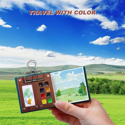 Mini Watercolor Paint Set, 8 Color Pigments - color: 8 Colors