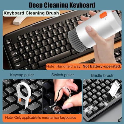 VICHYIE 20 in 1 Multifunctional Cleaner Kit for Electronic Devices (White) - color: White