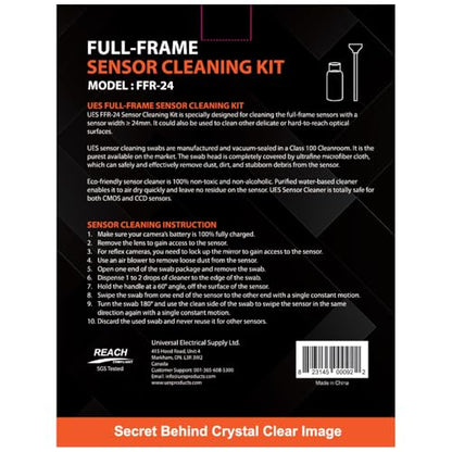 UES Full-Frame Camera Sensor Cleaning Kit (14pcs Swabs and 15ml Cleaner) - style: 14 Swabs + 15ml Cleaner