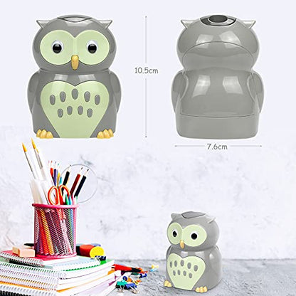 Eagle Owl Electric Pencil Sharpener, Battery Powered, Spare Blade Included