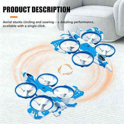 2-in-1 RC Fighter Airplane for Land and Air for Kids Adults 6+