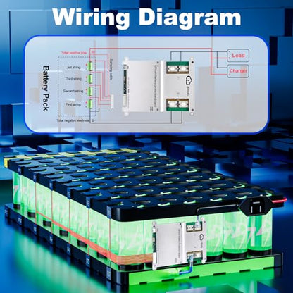 JKBMS JK-B2A8S20P 3S-8S 200A LiFePO4 BMS, 2A Active Balancer - size: JK-B2A8S20P