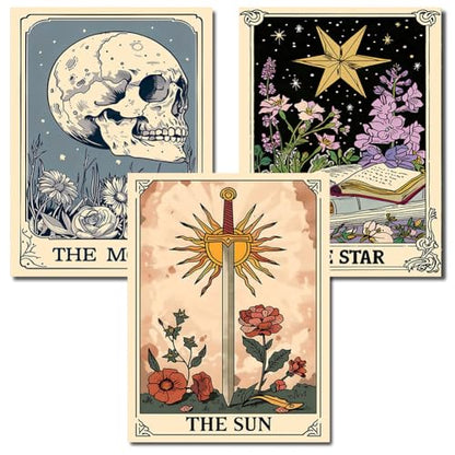Axquilon 3 Pack Tarot Diamond Art Kits for Adults 12x16 inch - color: 3 Pack Tarot