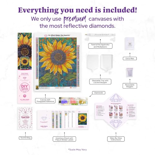 DIAMOND ART CLUB Golden Majesty Diamond Art Kits for Adults - color: Golden Majesty