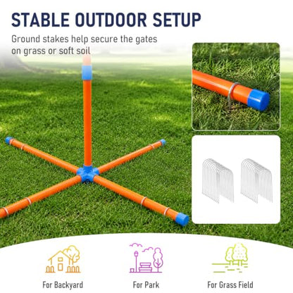 6-in-1 Drone Obstacle Course Kit with Ground Stakes
