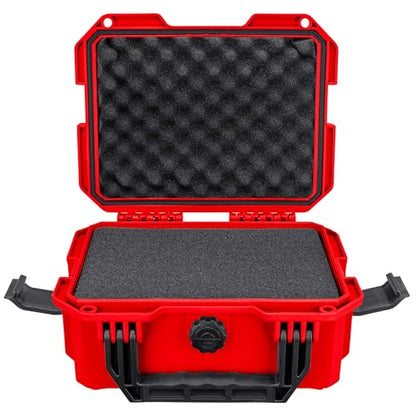 Eylar 11.8" Intact Series Compact Hard Camera Case, Lightweight and Durable Stacker Design with Foam (Red) - color: Red