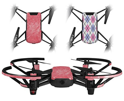 Skin Decal Wrap 2 Pack Compatible with DJI Ryze Tello Stardust Pink Drone NOT Included