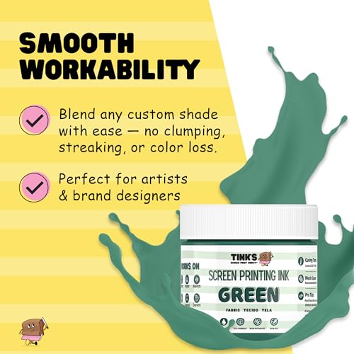 Tinks® Screen Printing Ink - Green - 8 oz. - color: Green