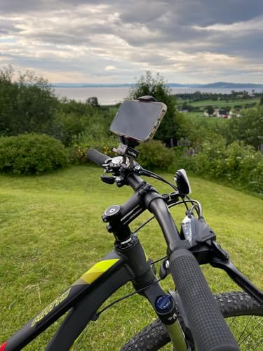 LifThor Bike Mount V2 – Universal Handlebar Mount for Phone, Tablet & Drone Controllers | Secure Aluminum Bracket for Cycling & Motorbike Use