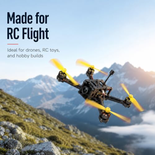 8 Pair Mini Propellers, 55mm 2-Vane, CW & CCW, Black & Yellow - color: 8 Pair (Black & Yellow)