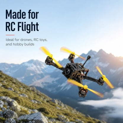 8 Pair Mini Propellers, 55mm 2-Vane, CW & CCW, Black & Yellow - color: 8 Pair (Black & Yellow)