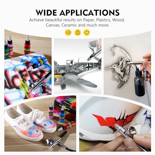 Magicfly Airbrush Paint, 16 Colorsx30ml Air Brush Paint, Airbrush Paint Set