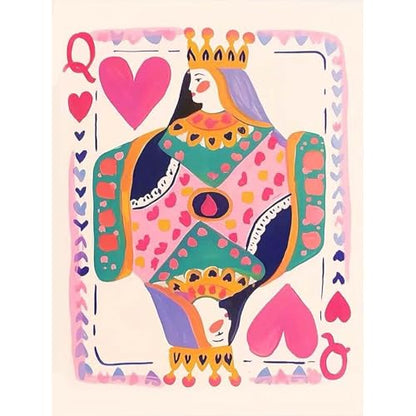 Queen of Hearts Diamond Painting Kits for Adults - Poker Diamond Art Kits - color: G9588