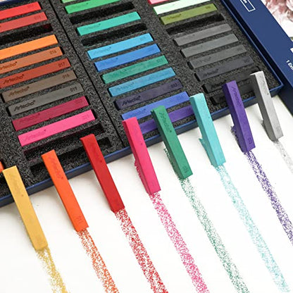 Artecho 48pcs Soft Pastels, 46 Colors - style: 48 colors long