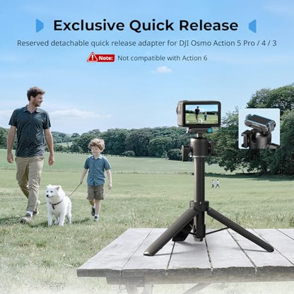 SmallRig 7.8-21.6in Action Cam Selfie Stick Tripod for DJI Action 5 Pro/4/3
