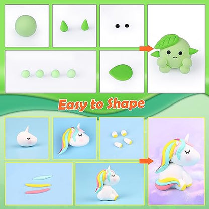 ESSENSON Air Dry Clay, 100 Colors - color: 100 Colors