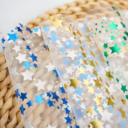Colorful Textured Fabric Paper(star mesh, Close to A5 size) - color: star mesh