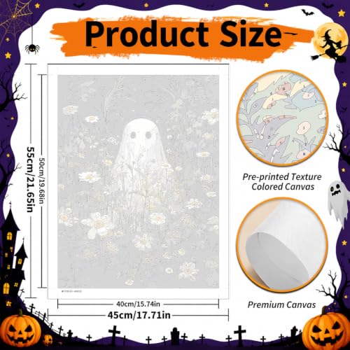 SUJINMEI Ghost Paint by Numbers Kit for Adults Without Frame 16X20 inch - color: MT20524-MG