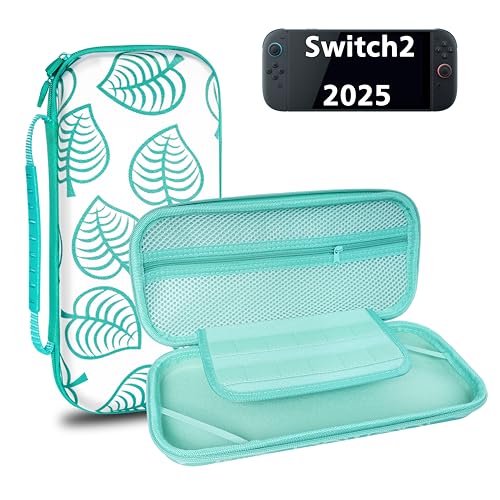 TIKOdirect Switch 2 Carrying Case with 12 Game Card Slots and Inner Pocket - color: Green