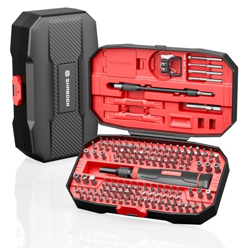 SHARDEN 153 in 1 Precision Screwdriver Set for Electronic Repair Red - color: 153 in 1 Red