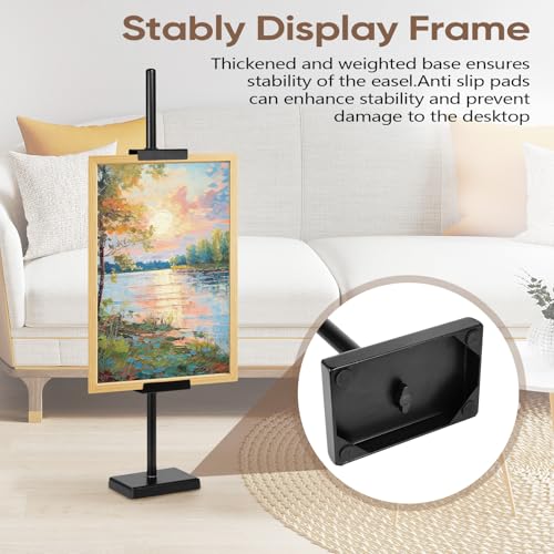 30'' Adjustable Tabletop Easel Stand, Black Easel for Display - color: Black, size: 30inch