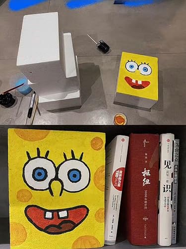 Crafare 12x8x1in Craft Foam Blocks 4 Pack Foam Board for Art School Project - size: 12x8x1in 4pcs