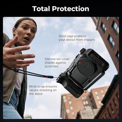 SMALLRIG Metal Grip & Cage Kit for DJI Osmo Action 6-6037 - style: Advanced Cage+Grip