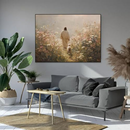 Jesus Paint by Numbers Kit for Adults Framed Canvas 12X16 in, Frameworkless - color: YH02807