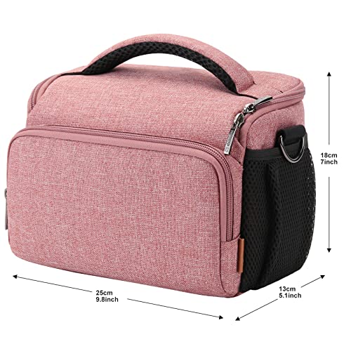 DOMISO Concept Camera Sling Bag,Everyday Small Shoulder Crossbody Bag - color: Pink