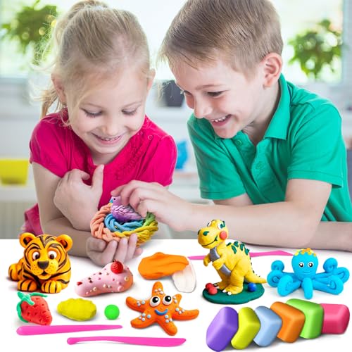 Air Dry Clay 82 Colors, Modeling Magic Clay Gift for Kids - color: 82 Colors