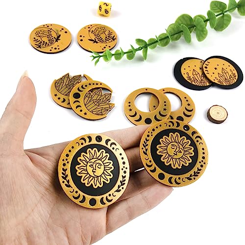 kingmise Moon Phase Earrings Pendant, epoxy Resin Silicone Mold 8943-8944