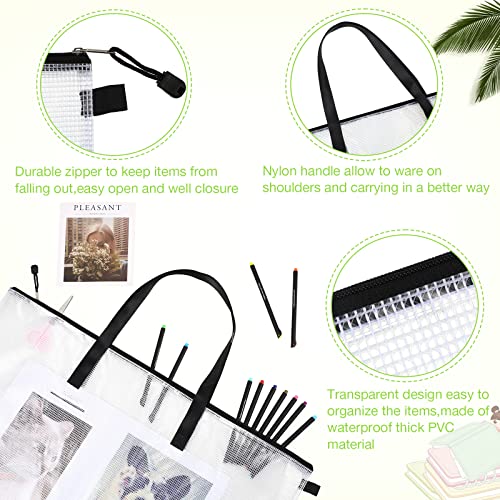 Saintrygo 10 Pcs Art Portfolio Bag Zipper File Storage, for Back to School