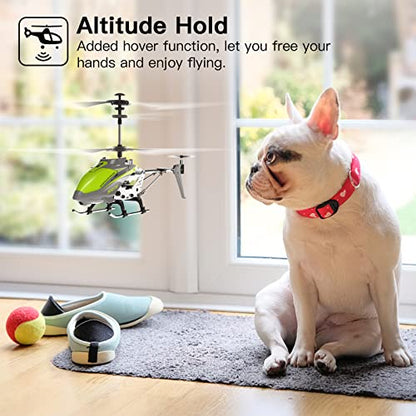 Remote Control Helicopter SYMA S107H Mini RC Helicopter with Gyro Green - color: Green