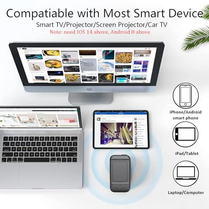 Phone Remote with Touchpad for TikTok, Bluetooth Page Turner for Kindle App, Mini Mouse for iPhone, iPad, Android Devices. Cellphone Camera Photo/Video Remote Control, Carrying Case Included