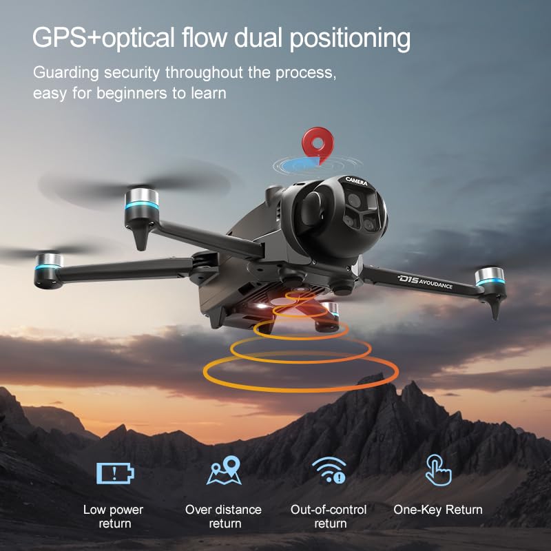 FPV Drone with 4K HD Camera, Obstacle Avoidance, One-Key Payload Drop Delivery Function, FPV Drone with Screen on Controller, Foldable RC Quadcopter with Auto Return, 20 Mins Flight Time, Ideal for Outdoor Shooting Camping Fishing Gift Delivery, Quadcopte